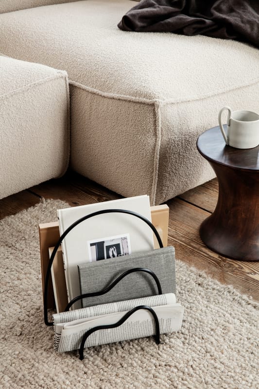 Ferm Living Spin Stool dark wood Made In Design UK
