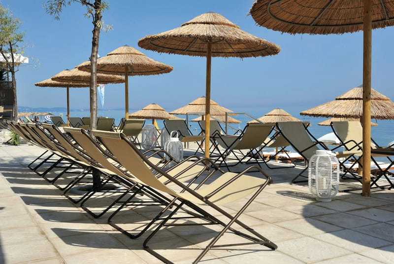 Orange sun sale loungers