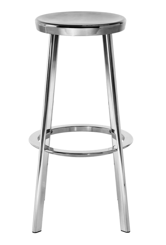 Mobilier - Tabourets de bar - Tabouret de bar Déjà-vu / H 78 cm - Magis - Aluminium - Aluminium poli, Fonte d\'aluminium