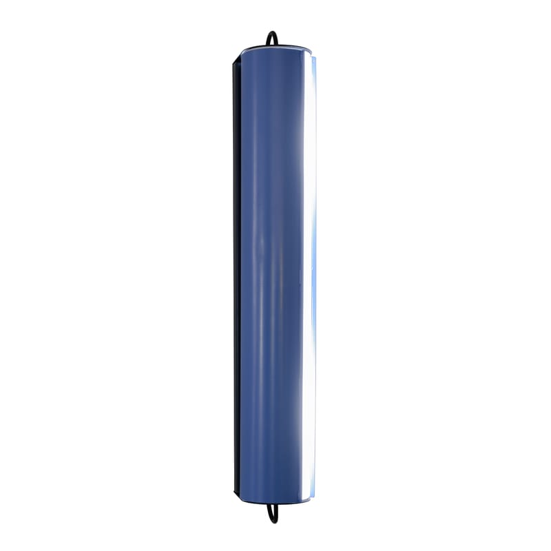 Luminaire - Appliques - Applique Cylindrique métal bleu / Longue - L 48 cm - Charlotte Perriand, 1950\' - Nemo - L 48 cm / Bleu clair - Aluminium peint
