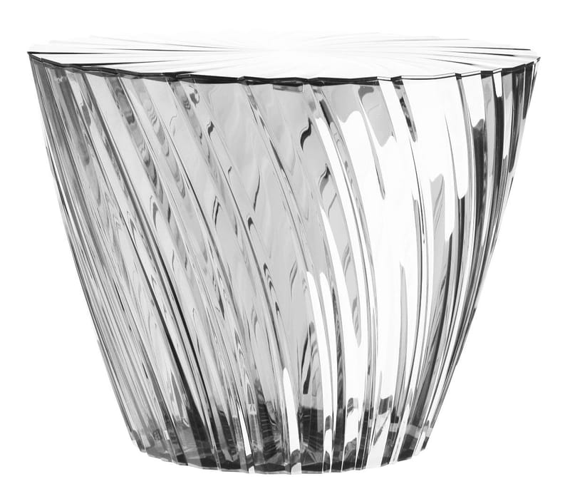 Möbel - Couchtische - Couchtisch Sparkle plastikmaterial transparent / Ø 45 x H 35 cm - Kartell - Transparent (farblos) - PMMA