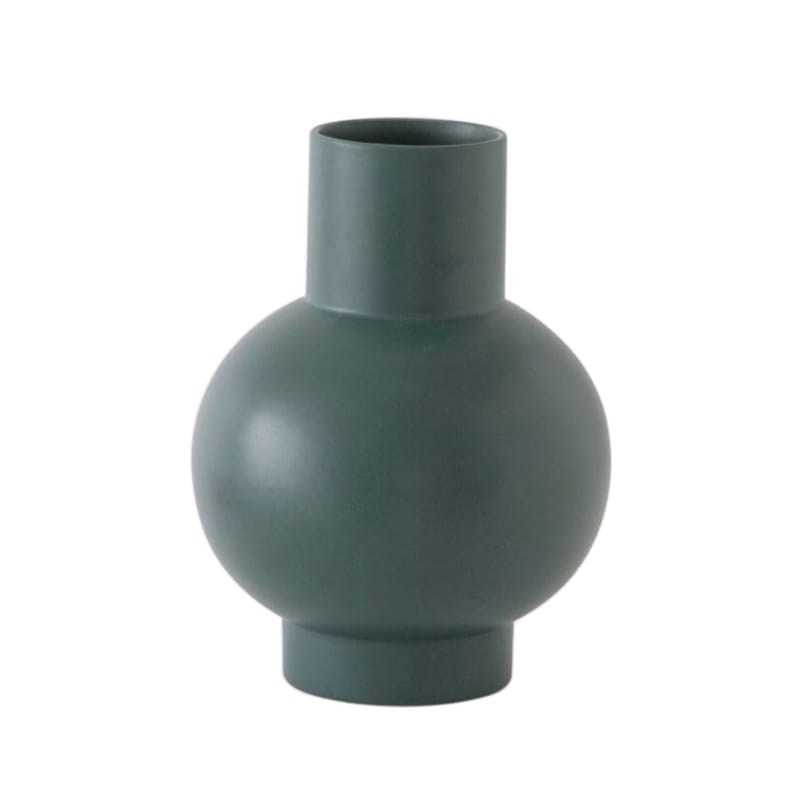 Decoration - Vases - Strøm Extra Large Vase ceramic green / H 33 cm - Handmade ceramic - raawii - Gables green - Ceramic