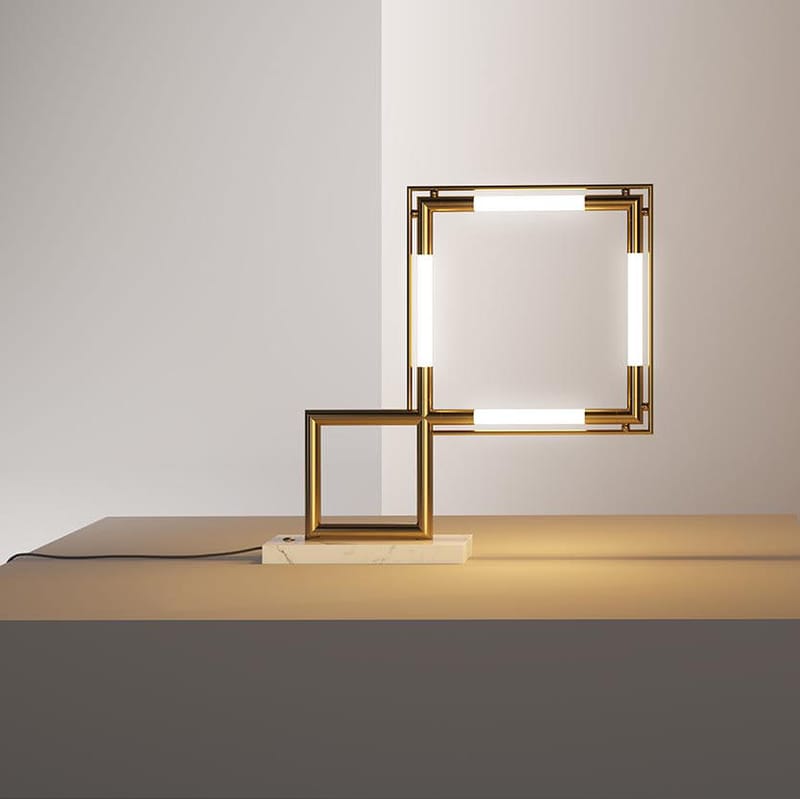 Lampe de table Quadro VII LED Lumen Center Italia - or