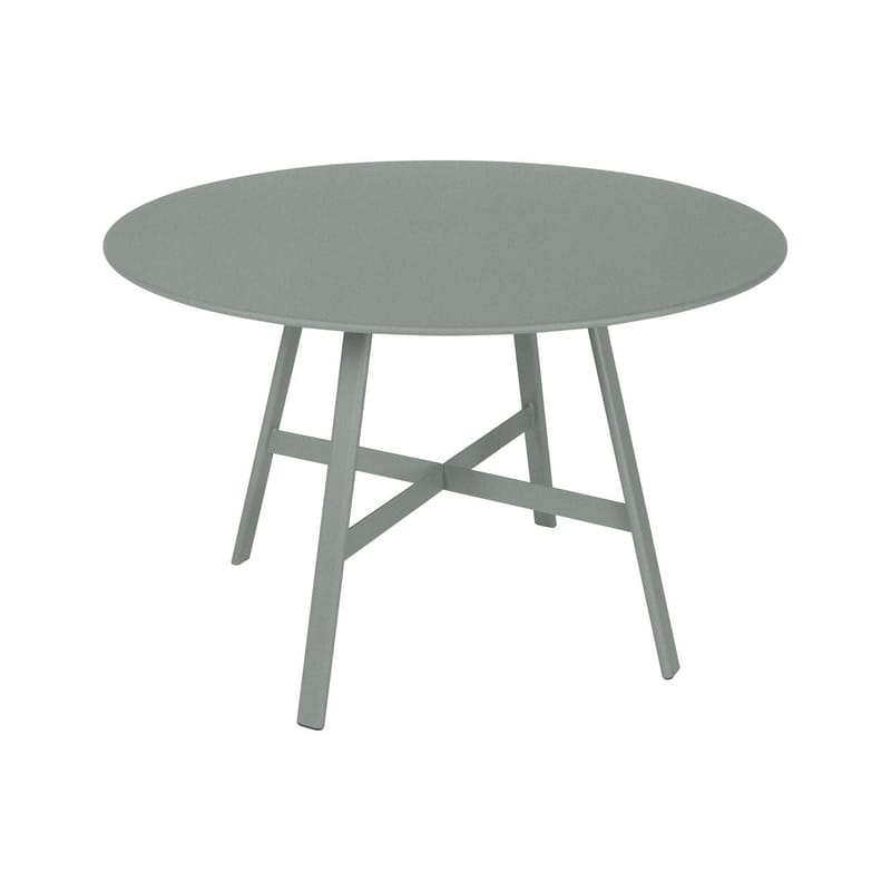 Outdoor - Garden Tables - So’O Round table metal grey / Ø 117 cm - 6 personnes - Fermob - Gris lapilli - Steel