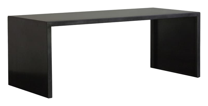 Mobilier - Tables - Table rectangulaire Big Irony Desk /160 x 75 cm - Zeus - Acier phosphaté noir - 160 x 75 cm - Acier phosphaté