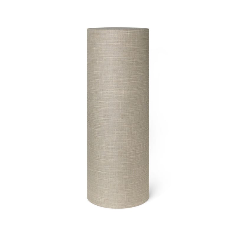 Lighting - Table Lamps - Eclipse Long Lampshade textile grey beige / Long - Ø 30 x H 80 cm / Fabric - Ferm Living - Ø 30 x H 80 cm / Sand - Fabric, Steel