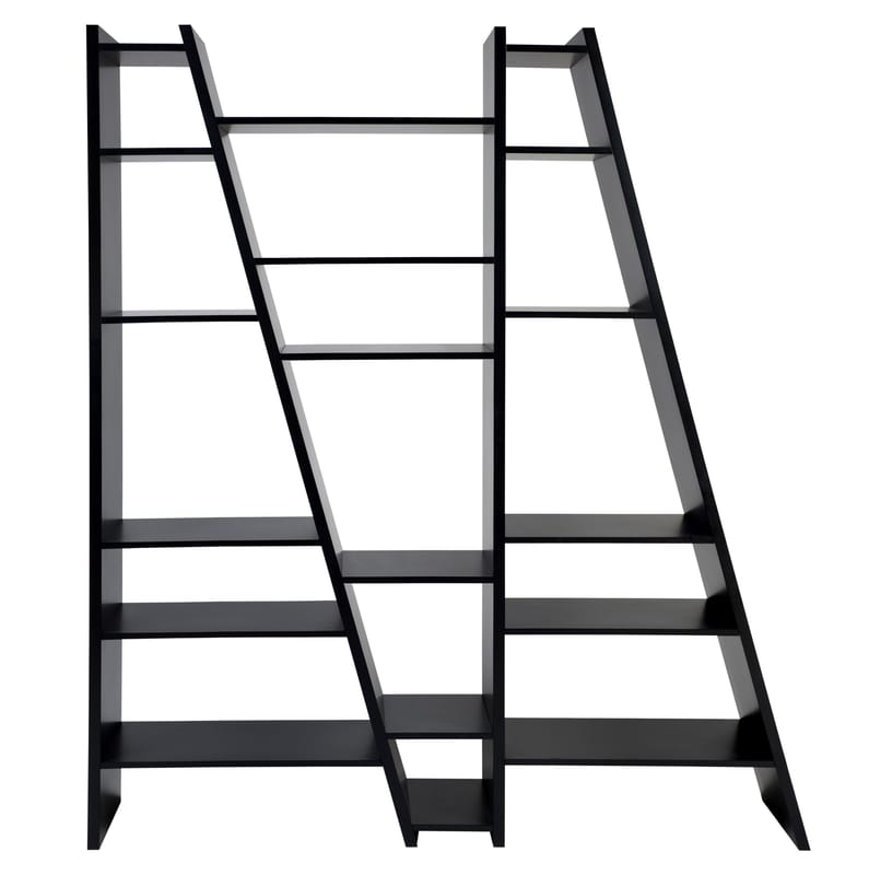 Furniture - Bookcases & Bookshelves - Delta 003 Bookcase - L 170 x H 195 cm by POP UP HOME - Black - Honeycomb panels, Melamine