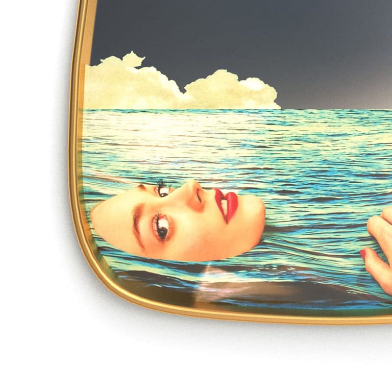 Specchio Toiletpaper di Seletti - multicolore oro specchio