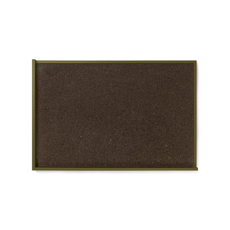 Accessories - Desk & Office Accessories - Kant Memo board cork green / Cork - 96 x 63 cm - Ferm Living - Olive green / Brown cork - Cork