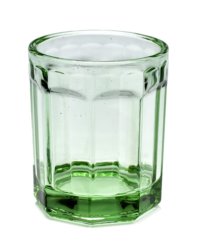 Tableware - Wine Glasses & Glassware - Fish & Fish Medium Glass glass green 22 cl - Serax - Transparent green - Pressed glass
