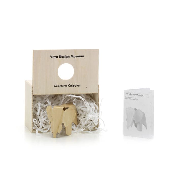 Decoration - Home Accessories - Plywood Elephant natural Miniature natural wood / Eames (1945) - Vitra - Plywood Elephant natural - Maple plywood