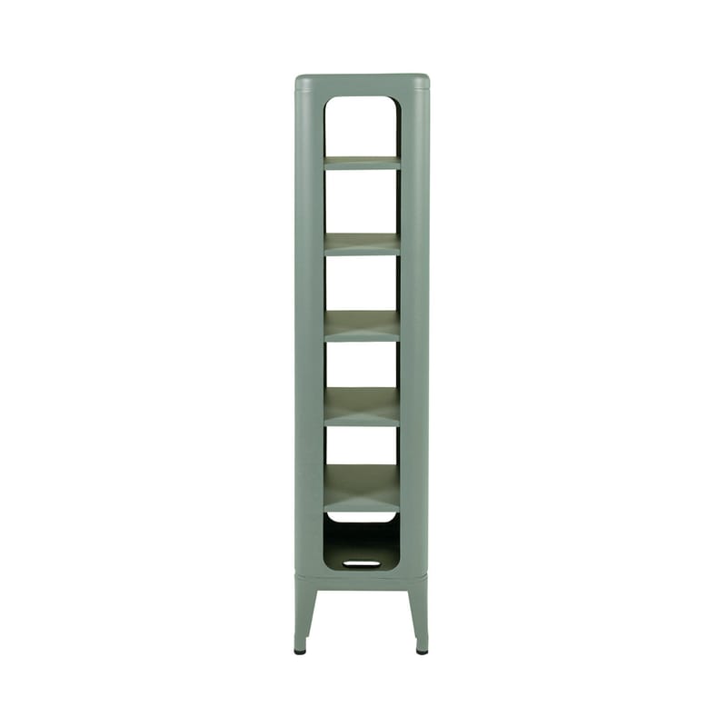 Furniture - Bookcases & Bookshelves - MT 1335 Storage unit metal green / L 31 x H 133,5 cm - Tolix - Vert lichen (mat fine texture) - Lacquered steel