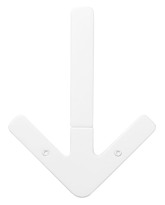 Furniture - Coat Racks & Pegs - Arrow Hook by Design House Stockholm - White - Lacquered aluminium