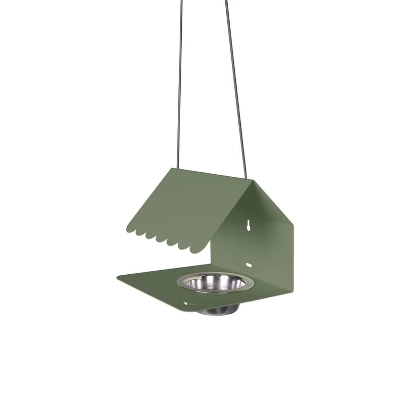 Accessories - Bird Feeder & Pet Accessories - Picoti Bird feeding tray metal green / Metal - to hang or screw in - Fermob - Cactus - Steel