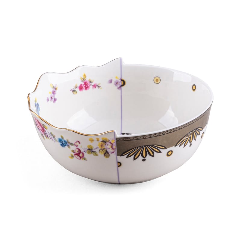 Tableware - Bowls - Hybrid Saylac Bowl ceramic multicoloured / Ø 15.5 cm - Seletti - Saylac - China