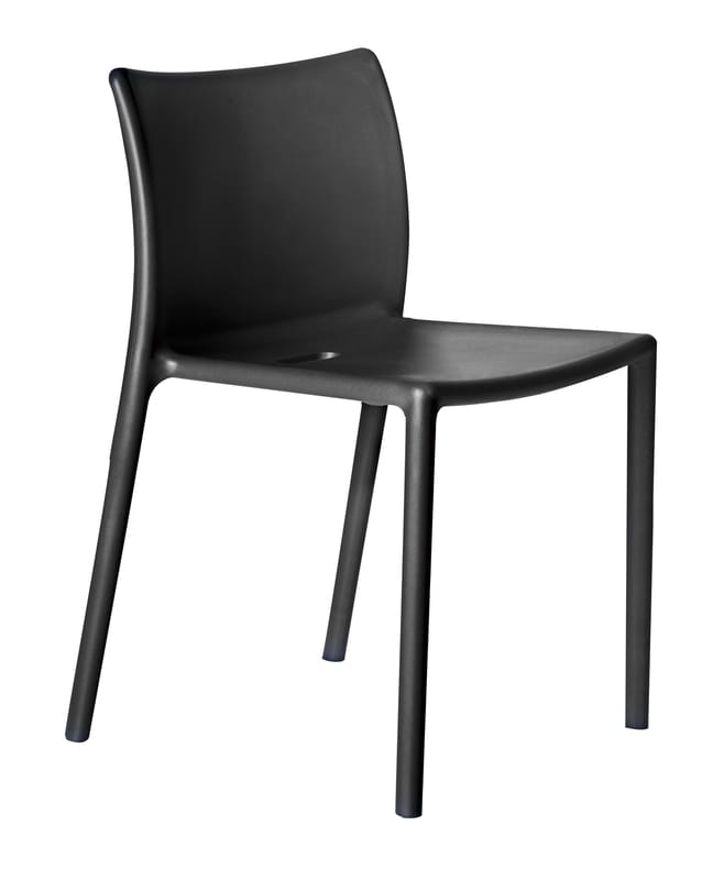 Mobilier - Chaises, fauteuils de salle à manger - Chaise empilable Air-chair - Magis - Noir - Polypropylène