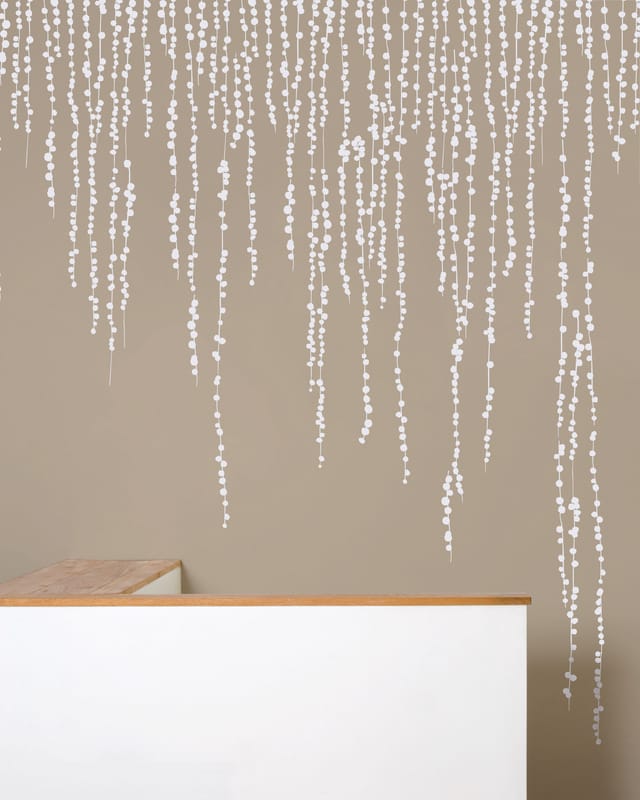Decoration - Wallpaper & Wall Stickers - Jungle peas White Sticker plastic material paper white - Domestic - White - Vinal