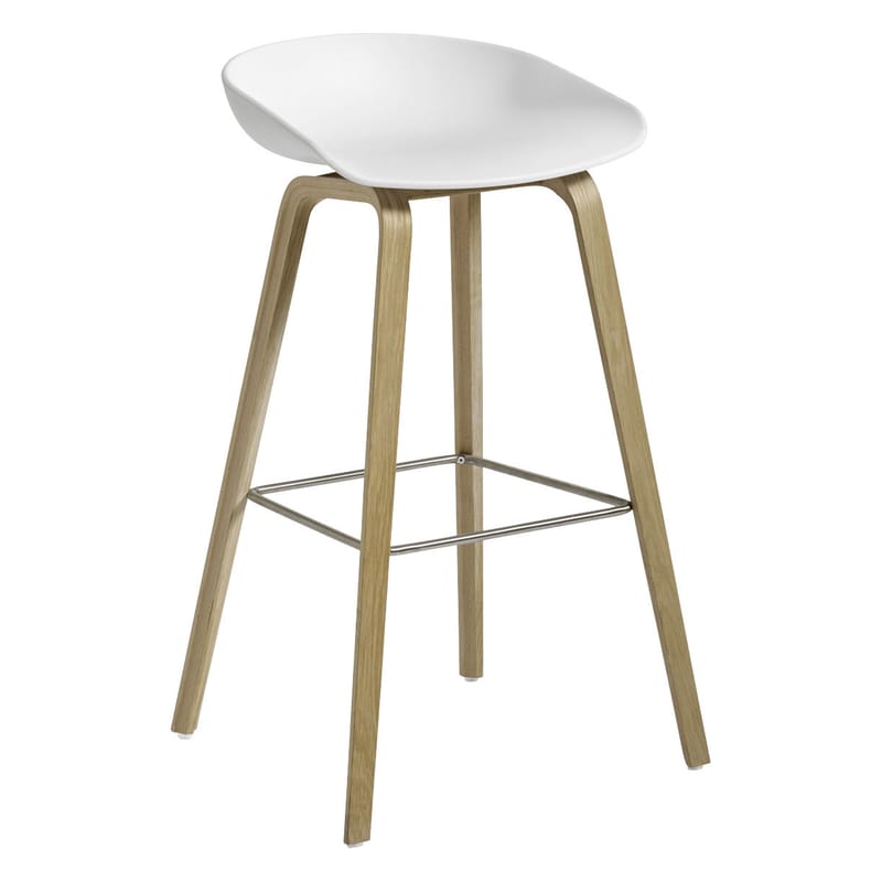 Sgabello bar About a stool AAS 32 HIGH di Hay - bianco