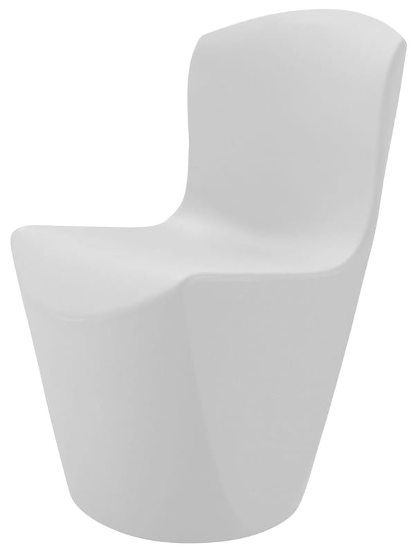 Furniture - Chairs - Zoe Chair plastic material white Plastic - Slide - White - recyclable polyethylene