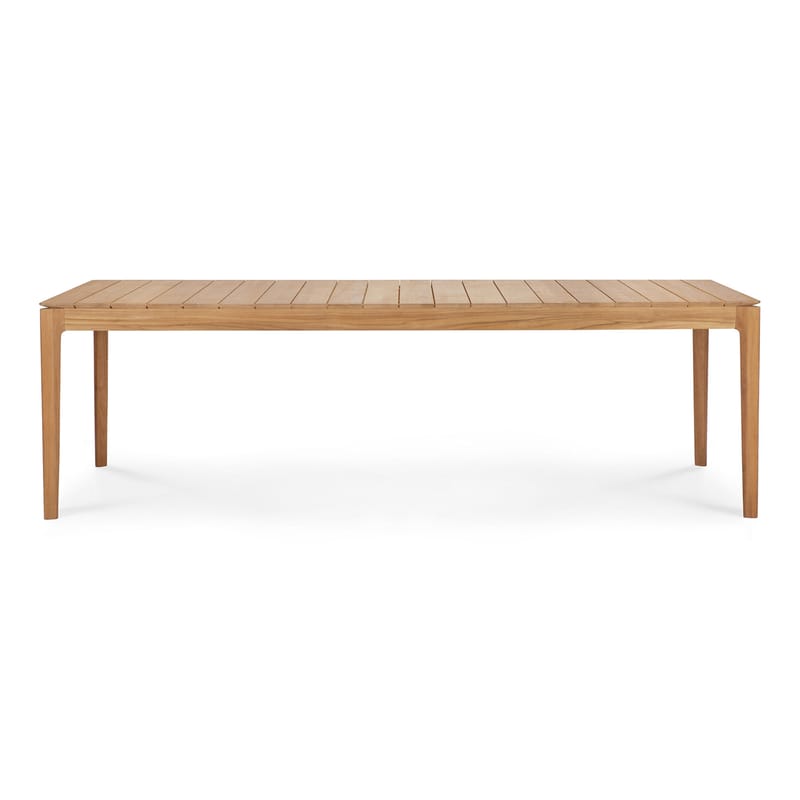 Outdoor - Garden Tables - Bok OUTDOOR Rectangular table natural wood / Teak - 250 x 100 cm / 10 people - Ethnicraft - Teak - FSC-certified solid teak