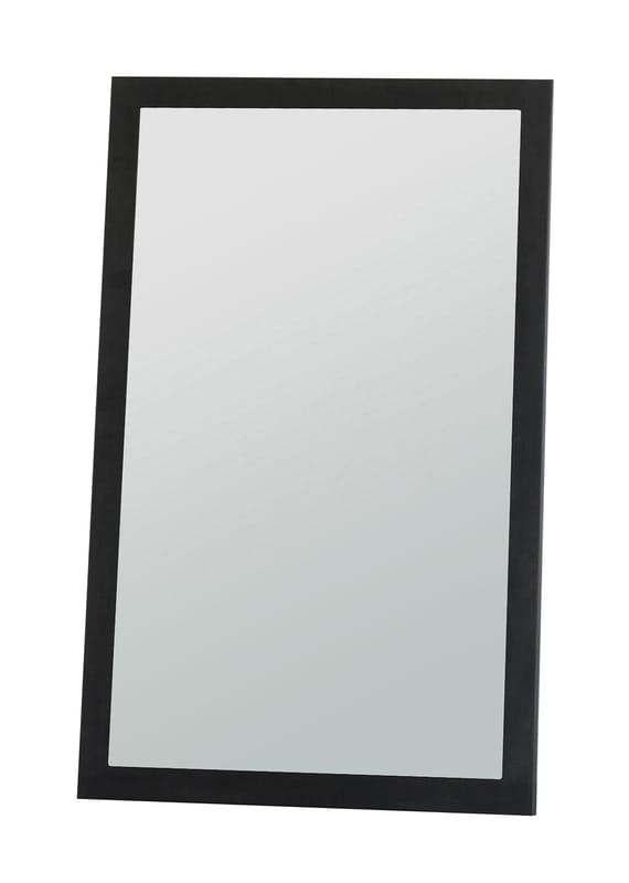 Specchio quadrato nero in acciaio 60 x 60 cm