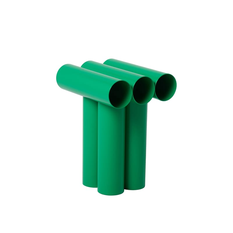 Mobilier - Tabourets bas - Tabouret Septem métal vert / Tubes aluminium - Axel Chay - Vert - Aluminium thermolaqué