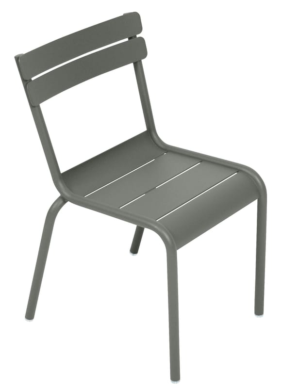 Furniture - Kids Furniture - Luxembourg Kid Children\'s chair metal green grey - Fermob - Rosemary - Lacquered aluminium