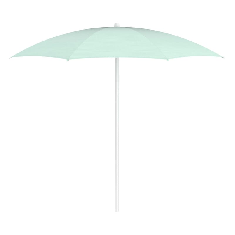 Outdoor - Parasols - Shadoo Parasol metal textile green / Ø 250 cm - Fermob - Ice mint - Lacquered aluminium, Sunbrella Outdoor Fabric