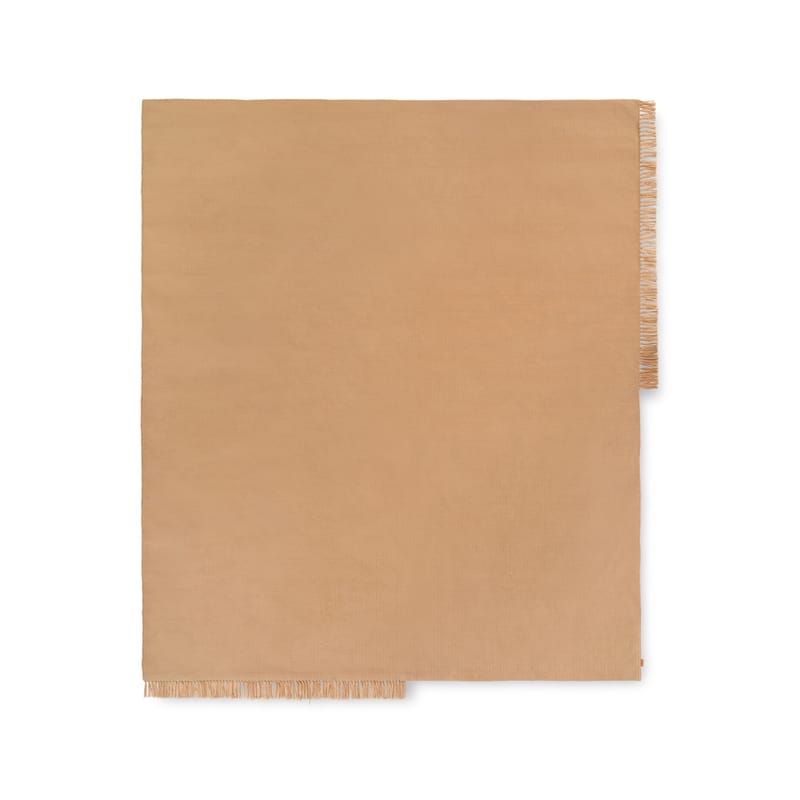 Décoration - Tapis - Tapis d\'extérieur Hem Square  beige / 240 x 240 cm - Bouteilles plastique recyclées - Ferm Living - Sable -  PET recyclé