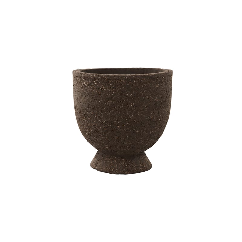 Decoration - Vases - Terra Vase ceramic brown / Ø 15 x H 15 cm - Clay - AYTM - Ø 15 x H 15 cm / Java brown - Clay