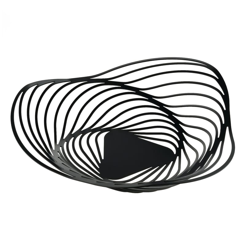Tableware - Fruit Bowls & Centrepieces - Trinity Centrepiece metal black / Ø 43 x H 10 cm - Alessi - Black - Steel