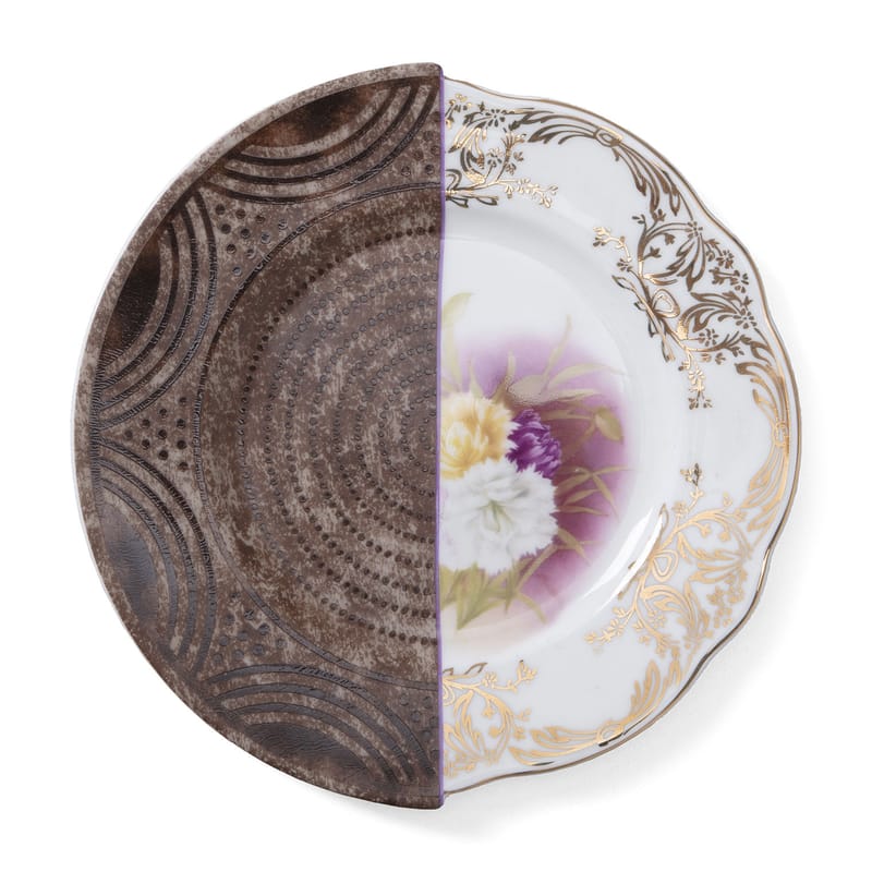 Tableware - Plates - Hybrid Nok Dessert plate ceramic multicoloured / Ø 20 cm - Seletti - Nok - China