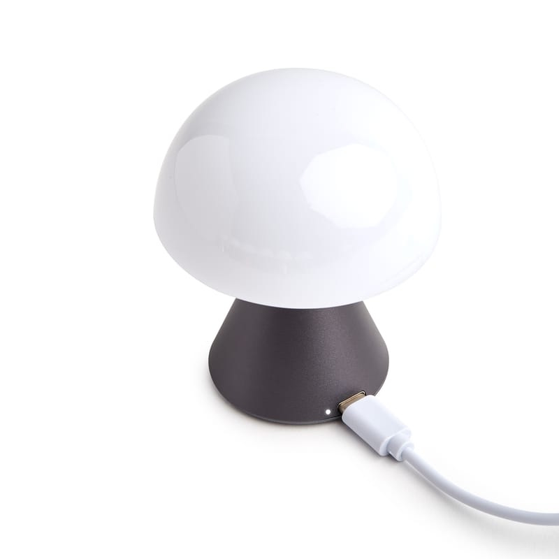 Tescoma Lampada Da Tavolo LED Ricaricabile Con 3 Temperature Colore – Grigia, Fancy Home, Altezza Regolabile