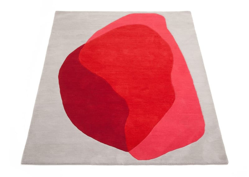 Teppich Jane von Hartô - rot hellgrau | Made In Design