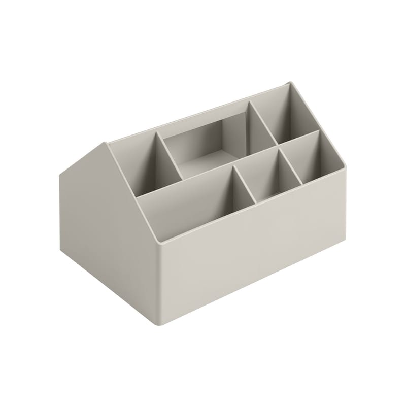Decoration - Children\'s Home Accessories - Sketch Box plastic material grey / 26 x 17.5 cm - Recycled plastic - Muuto - Grey - ABS