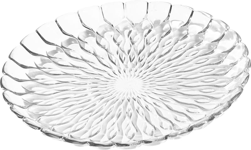 Tavola - Vassoi e piatti da portata - Piatto Jelly materiale plastico trasparente /Centrotavola - Kartell - Cristallo - PMMA