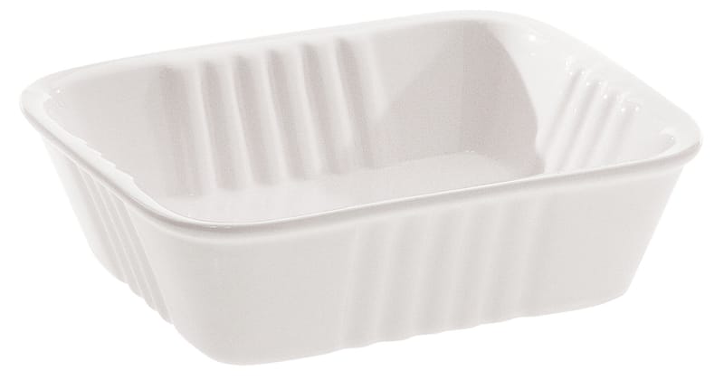 Tavola - Vassoi e piatti da portata - Piatto Estetico quotidiano ceramica bianco 14 x 11 cm - Seletti - Bianco - Piatto - Porcellana