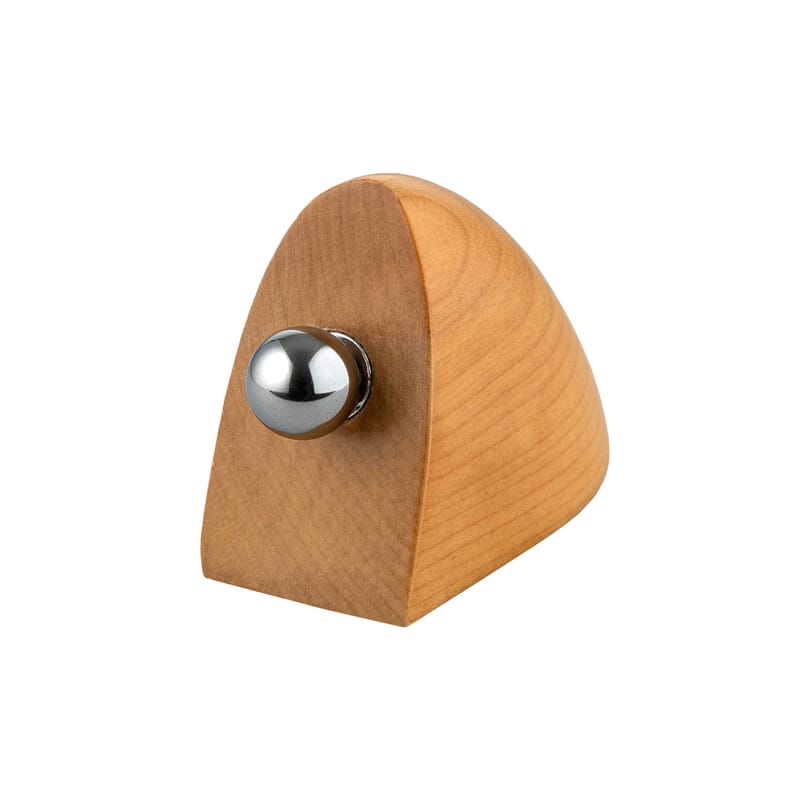 6 boules magnétiques en bois brut créées en éco-design.