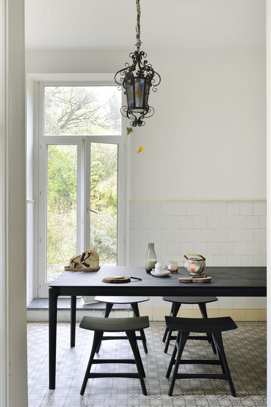 Ethnicraft Bok Rectangular table black Made In Design UK