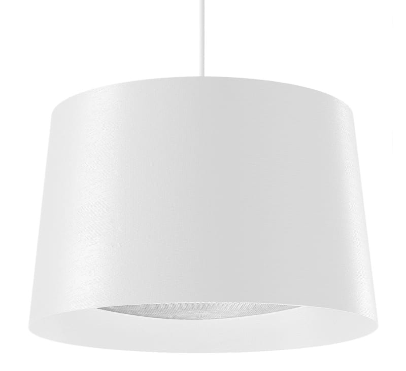 Luminaire - Suspensions - Suspension Twiggy Large / Ø 46 x H 29 cm - Foscarini - Blanc - Fibre de verre, Matériau composite