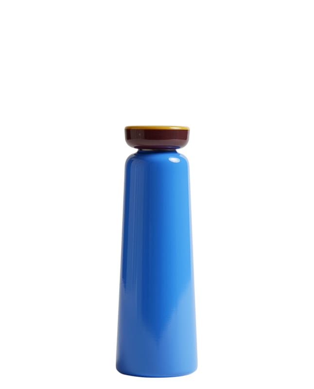 Tableware - Tea & Coffee Accessories - Sowden Insulated bottle metal blue / 0.35L - Hay - Blue - Polypropylene, Stainless steel