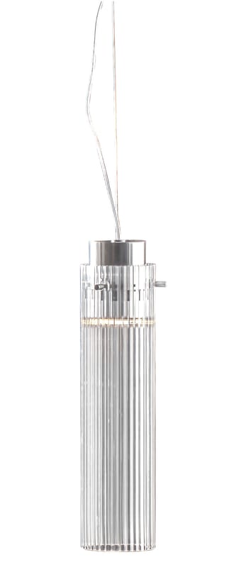Illuminazione - Lampadari - Sospensione Rifly materiale plastico trasparente / LED - H 30 cm - Kartell - Cristallo - Policarbonato plissettato