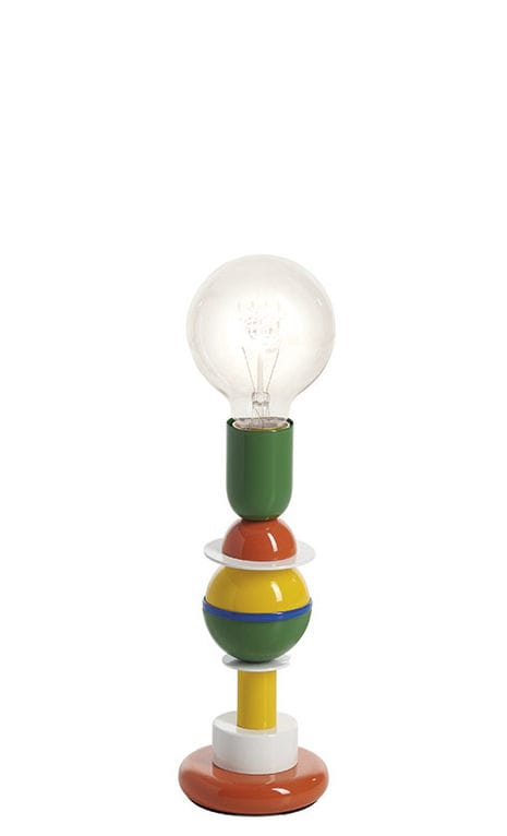 Lighting - Table Lamps - Otello Mini Table lamp metal multicoloured / Metal - H 25 cm - Slide - Multicoloured - Lacquered aluminium
