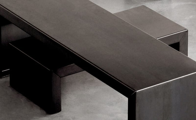 Mobilier - Tables basses - Table basse Small Irony - Zeus - L 68 x H 20 cm - Acier phosphaté