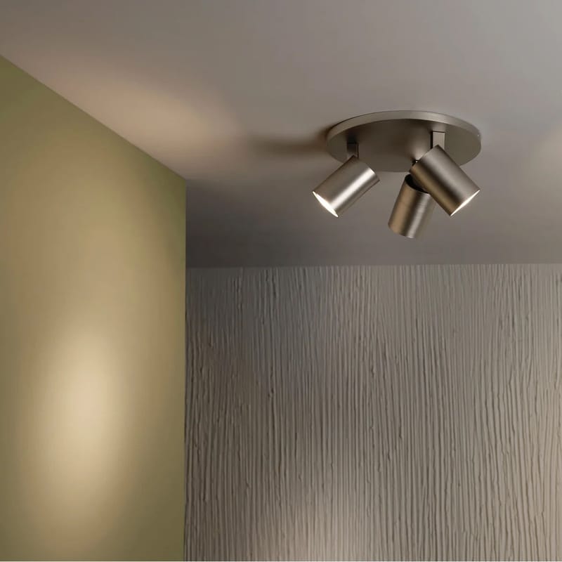 Plafonnier metal design 3 spots orientables Applique plafond 3 ampoules  halogenes G9 33W