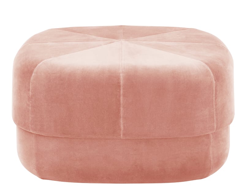 Möbel - Sitzkissen - Sitzkissen Circus Large textil rosa / Couchtisch - groß - 65 x 65 cm - Normann Copenhagen - Rose Blush - Baumwolle, Velours