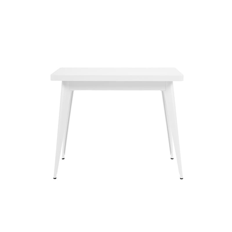 Furniture - Console Tables - 55 Console metal white / Sans tiroir - Pieds acier / L 90 cm - Tolix - Blanc (mat fine texture) - Lacquered steel
