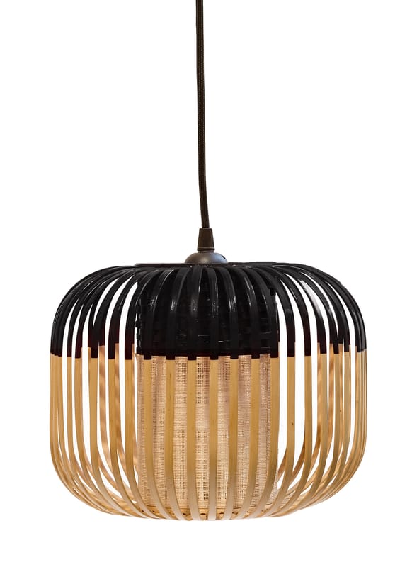 Pendelleuchte Bamboo Light In | schwarz natur - Forestier Made von Design XS bambus
