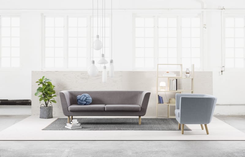 Design House Stockholm Knot Cushion, XL, Grey