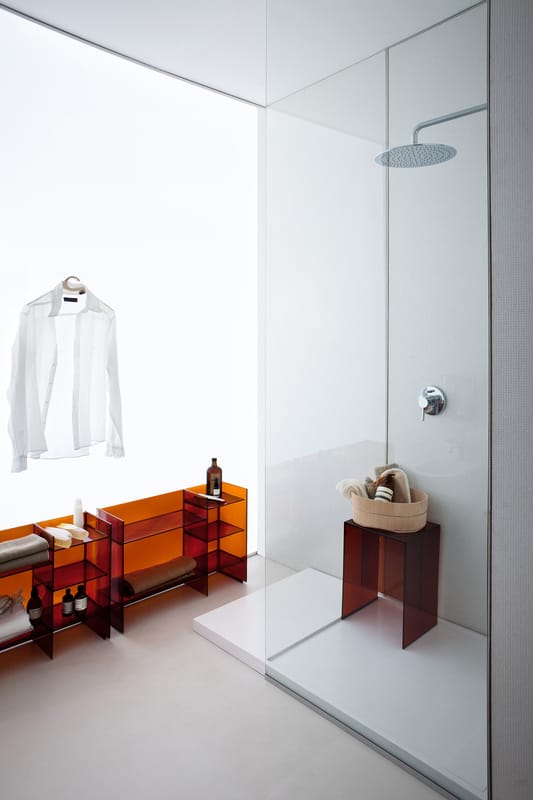Kartell Max-Beam Kruk/bijzettafel, plastic, groen, 27 x 33 x 47 cm